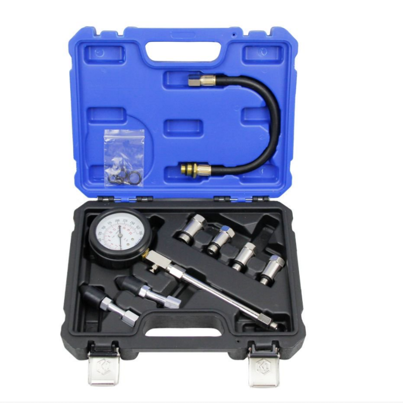 Kuntech 고급 자동차 실린더 압력계 자동차, 오토바이 및 트럭 등 차량의 압력 점검 및 누출 검사에 적합합니다., KT6146-검정색, 1세트 42,730원