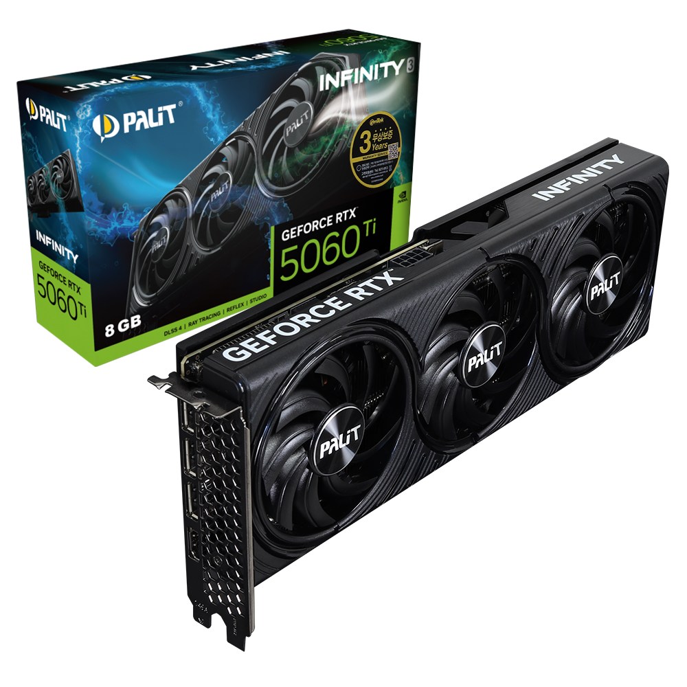 PALIT 지포스 RTX 5060 Ti Infinity 3 D7 8GB 이엠텍 그래픽카드 737,000원