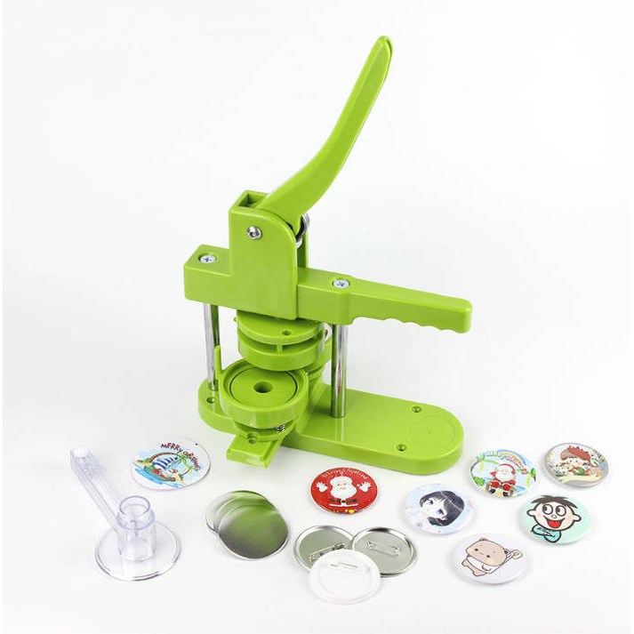 버튼프레스 뱃지 만들기 메이커 캔 배지 기계 (커팅매트 포함), 1개, 라이그린트 74,500원