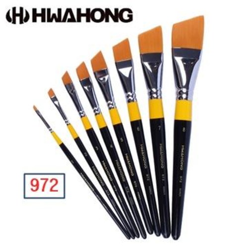 화홍 972 구성붓 사선붓 디자인붓 평붓 / 옵션선택, 5본세트, 1세트 15,360원