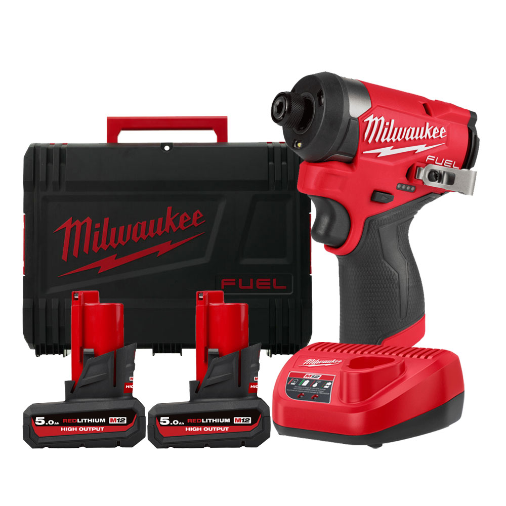 밀워키 M12 FID2-502X 충전 임팩 드라이버 12V 5.0Ah 고출력 배터리 2개 세트, 1개 326,830원