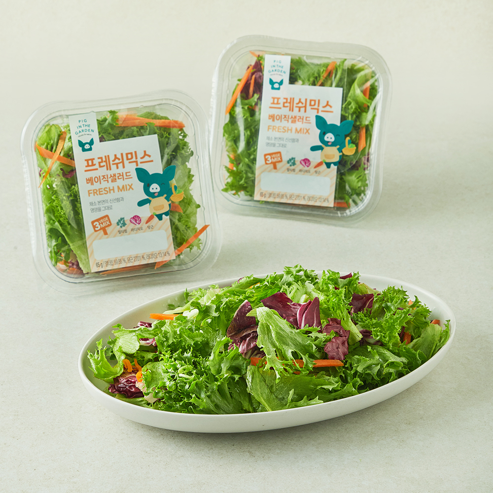[로켓프레시] 피그인더가든 프레쉬믹스 베이직샐러드 3,500원