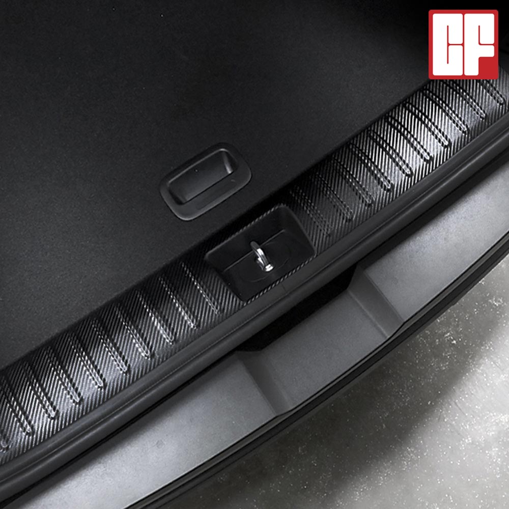 카프랜즈 호환 디올뉴 투싼 NX4 트렁크 범퍼커버 스텝몰딩 튜닝 가드, 카본 10,000원