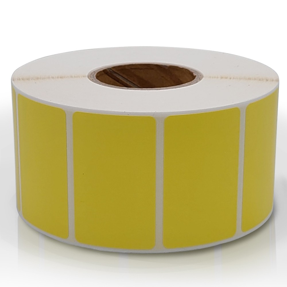 <당일출고>감열지라벨 50x30 1500매 지관40 (1롤/노란색코팅) 가격/바코드/감열/롤 6,000원