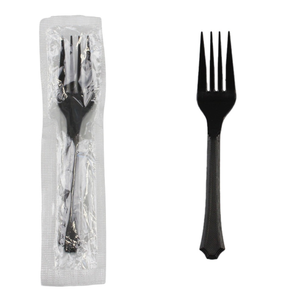 포담팩 일회용 포크 개별포장 검정 5,000원