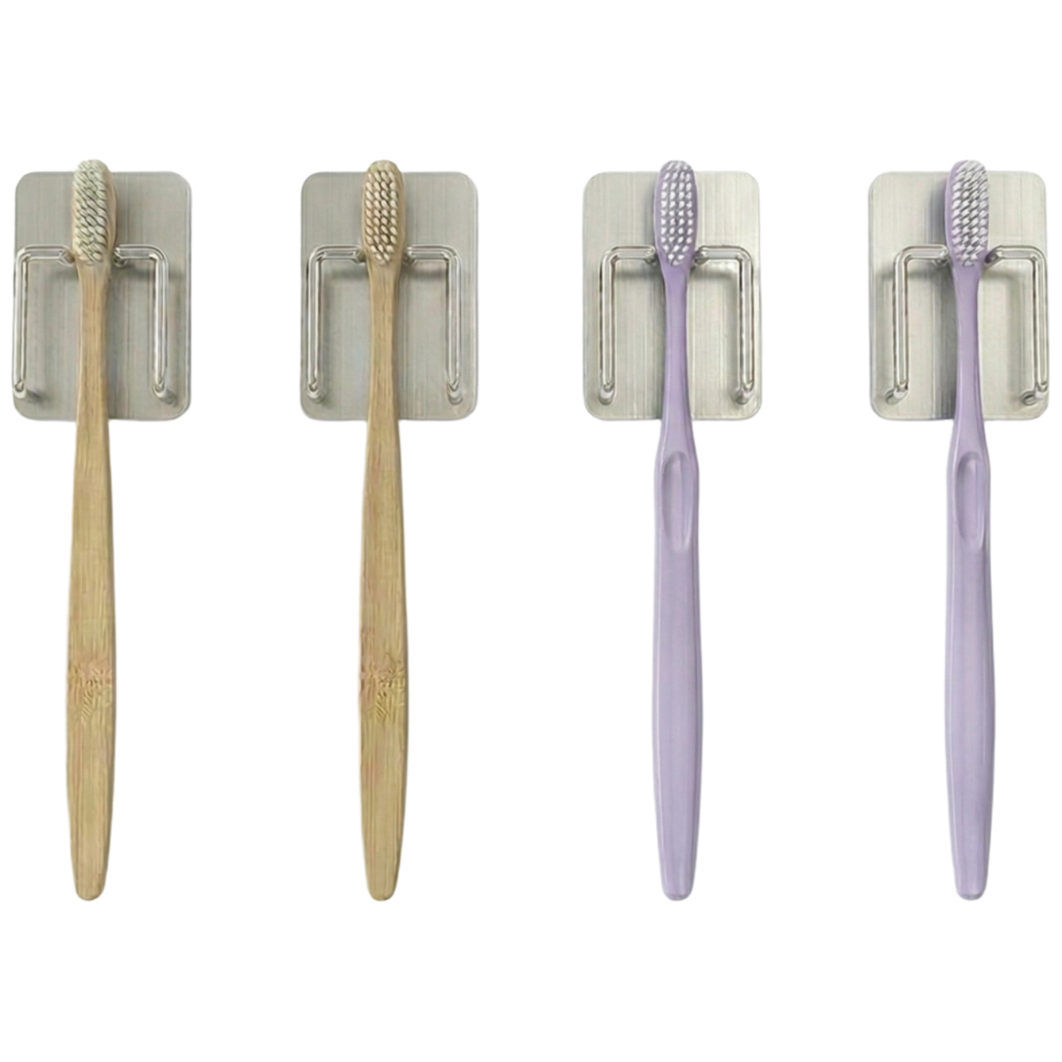 생활친구 칫솔손상 없는 3세대 스텐 칫솔걸이, 4개, 실버 5,900원