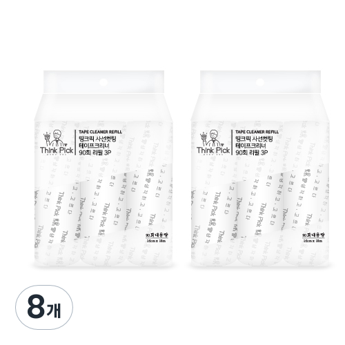 띵크픽 사선컷팅 테이프 클리너 90회 대용량 리필 3p 25,300원