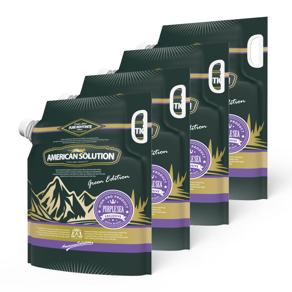 아메리칸솔루션 그린에디션 퍼플씨 고양이모래 9.07kg 총 4봉(총 2박스 배송), 9.07kg, 4개, 퍼플씨 99,900원