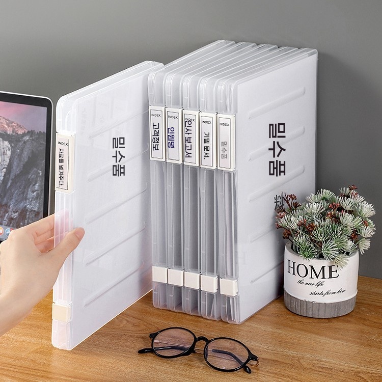 a4 문서함, a4 수납함, a4 문서화일, a4 파일 정리함, a4용지 수납함, 문서함, 용지보관오픈형, 서류정리함, 서류함, 서류정리, 사무용품, 책상정리함, 서류트레이,, 1개, 투명 A4문서정리함 7,650원