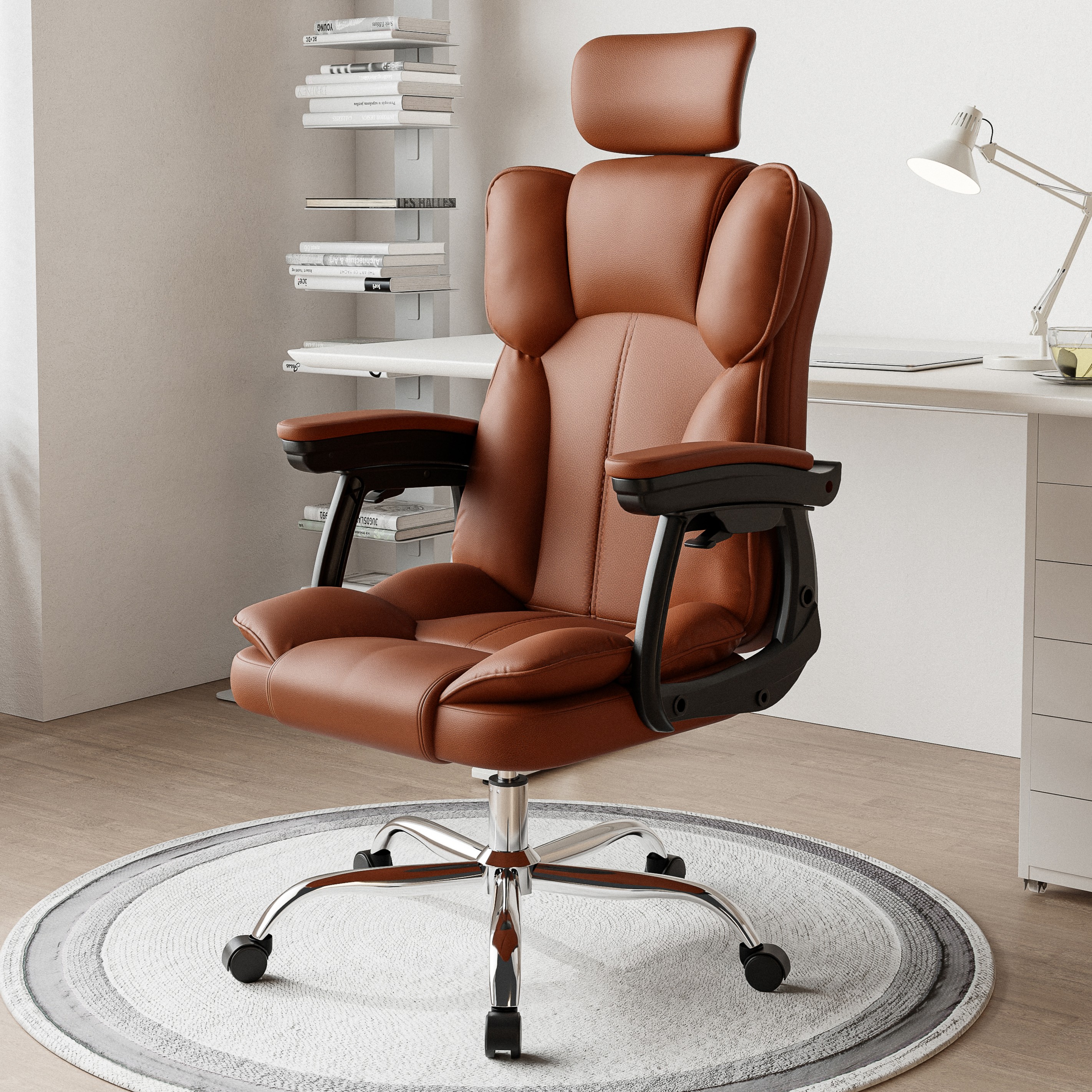 비애노 루노 가죽 리클라이너 의자, 브라운 89,900원