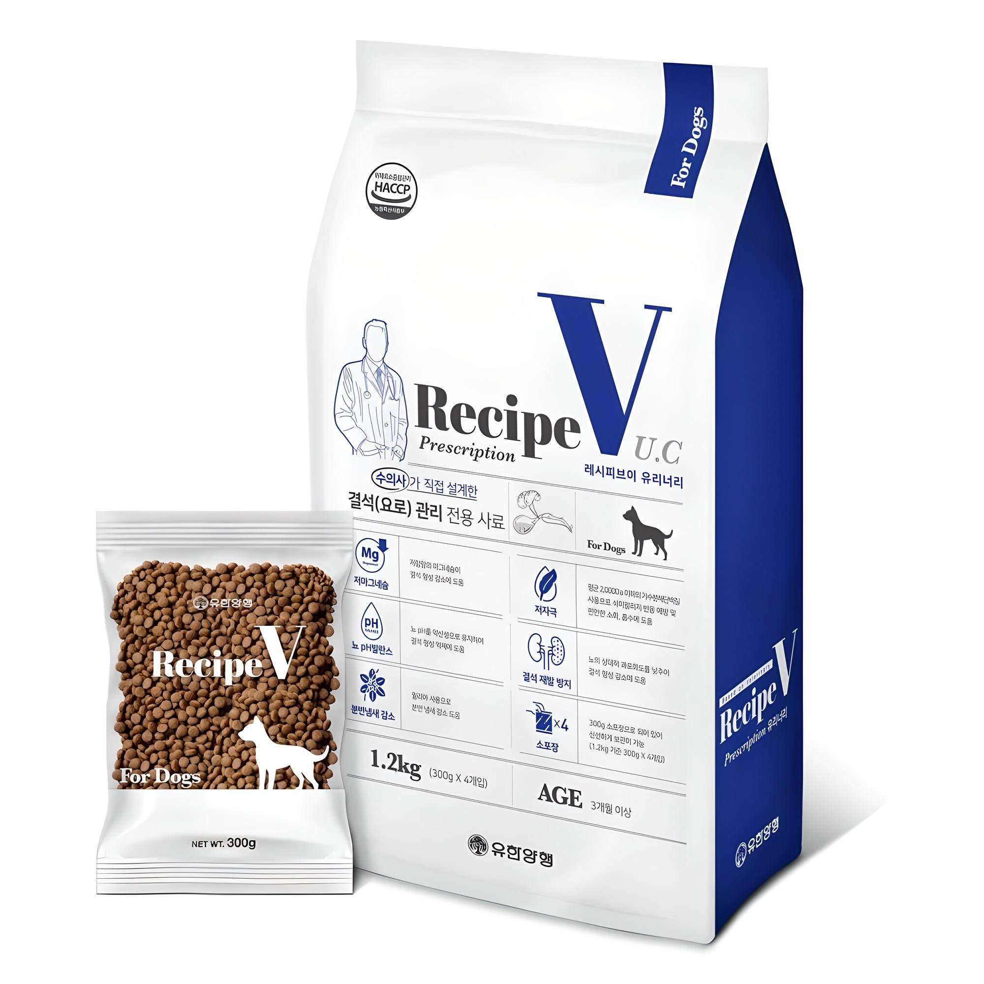 유한양행레시피브이 강아지 처방식사료 22,500원