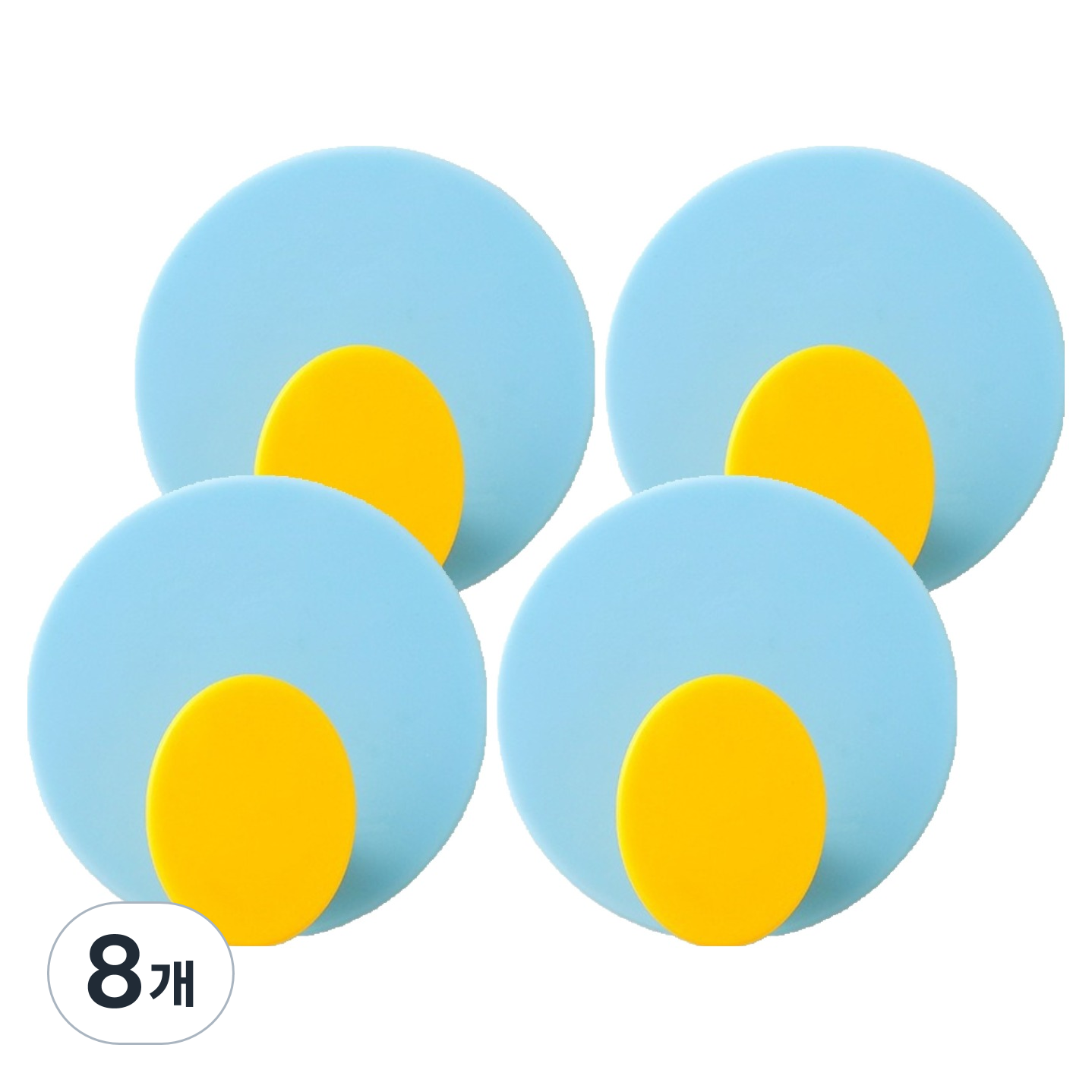 피어니스트 심플 컬러 접착식 무타공걸이, 스카이, 8개 15,400원