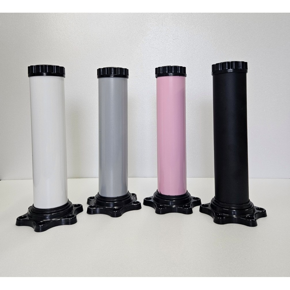 철물컴퍼니 책상다리 가구 식탁 300mm 좌식 테이블 발통 조절발, 블랙, 1개 5,500원