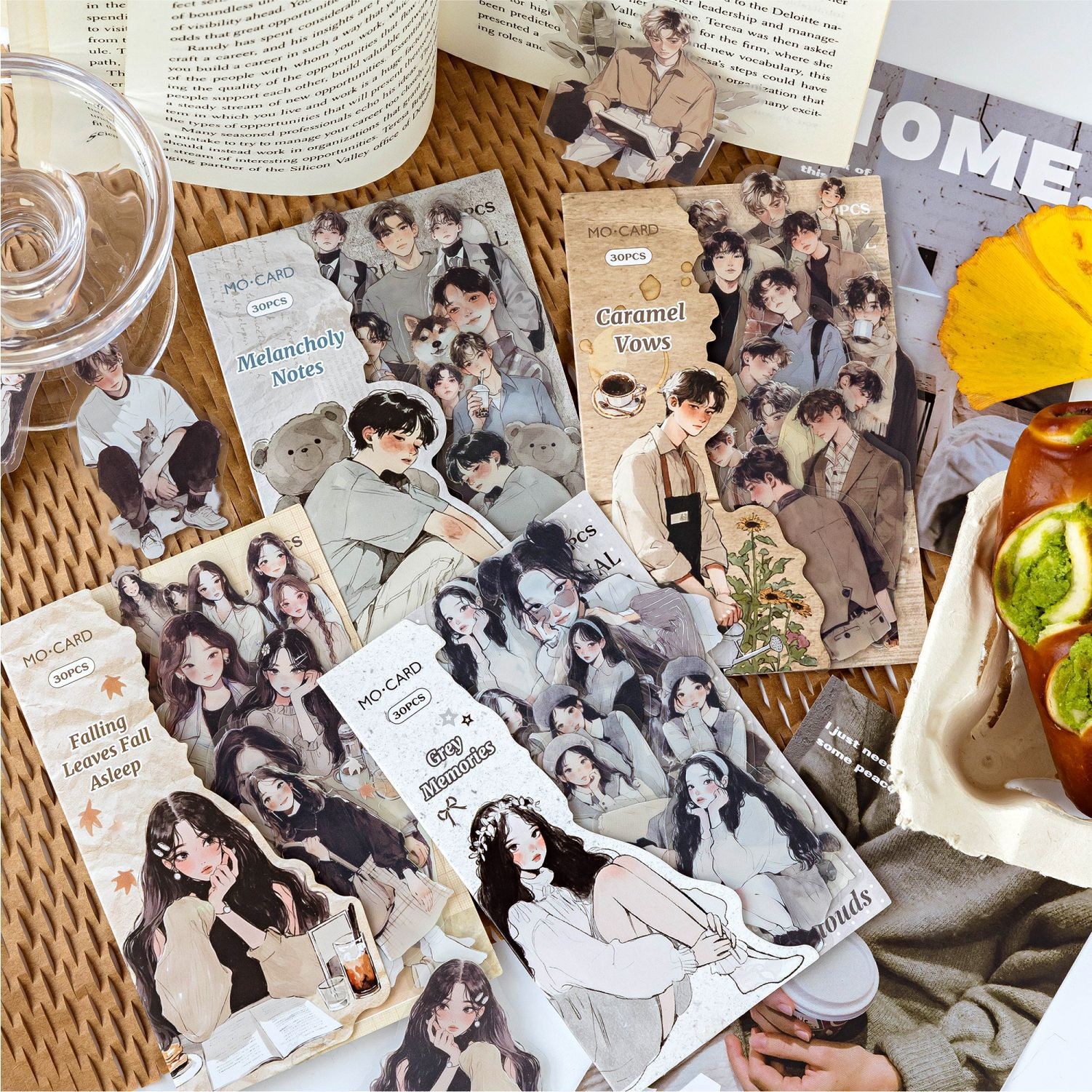 올리브파티 로맨틱걸 시리즈 감성 빈티지 인물 소녀 다꾸 스티커 30p 세트, 4개, 브라운걸+브라운보이+그레이걸+그레이보이 19,900원