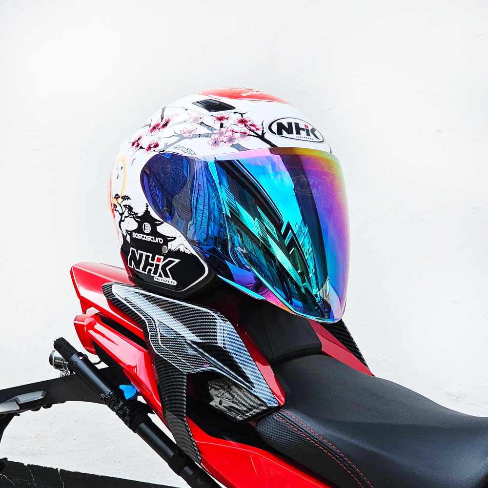 NHK S1 GP PRO 그래픽헬멧 오픈페이스 알론소 로페즈12 화이트글리터 골드, 화이트 글리터 140,000원