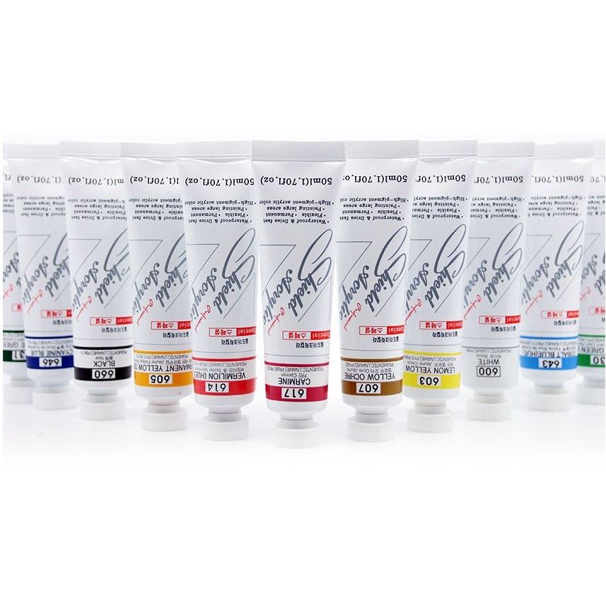 쉴드 모노폴리 아크릴물감 50ml 전색상 낱색 2,300원