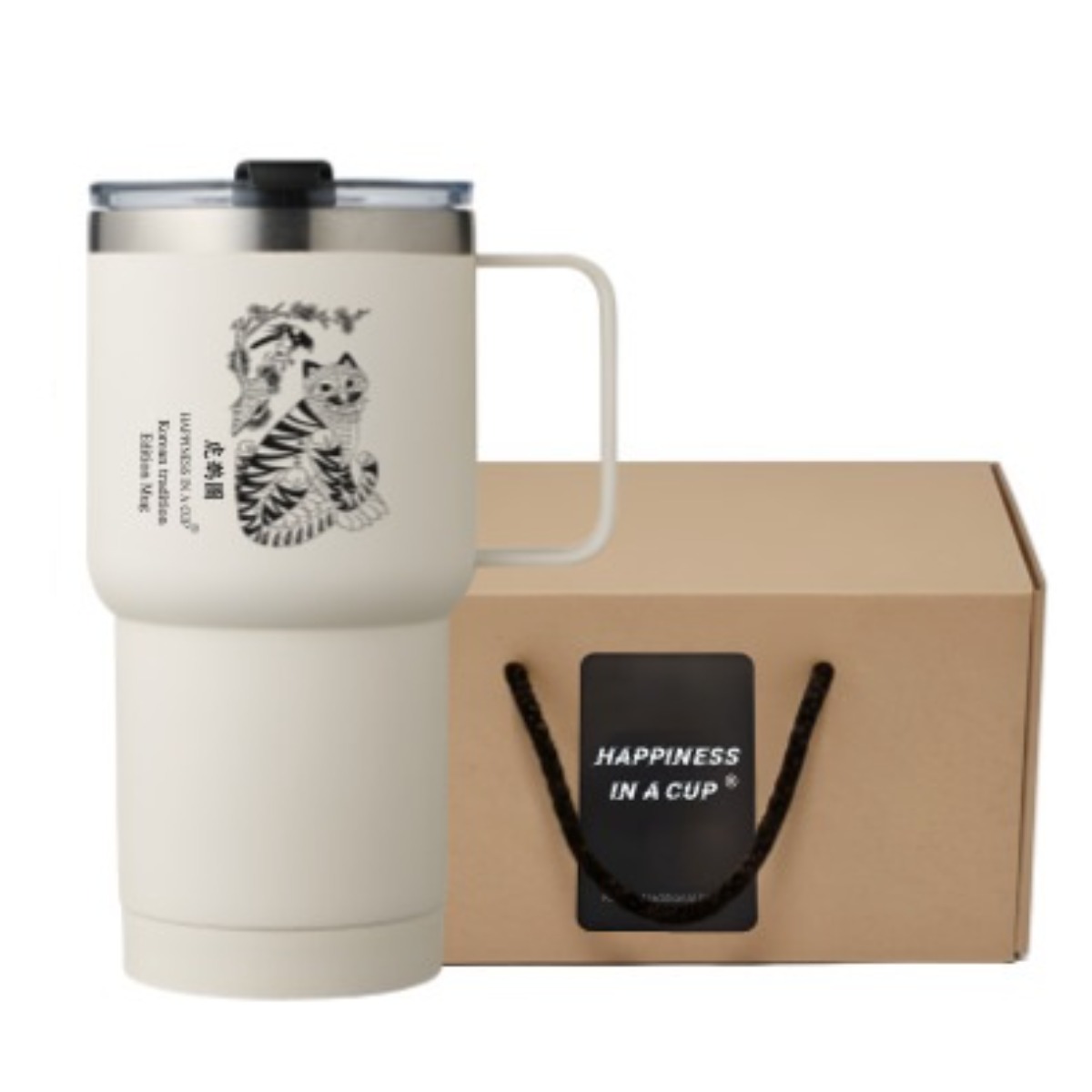 해피니스인어컵 까치와 호랑이 호작도 메트로 머그 텀블러 525ml 23,000원