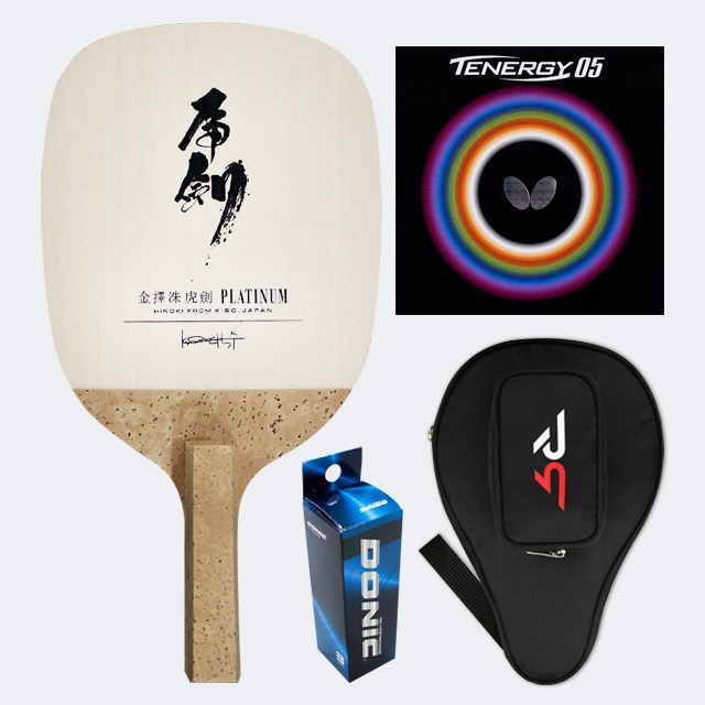 [챌린지 세트] 티마운트 펜홀더 호검 플래티넘 + 버터플라이 테너지 05 (리스퍼트 케이스, 도닉 3구) 250,000원