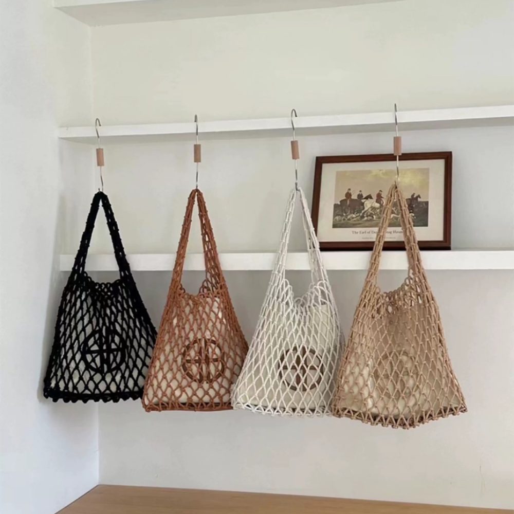 와이엔이 여름 라탄 네트백 그물백 에코백 니트가방 29,900원