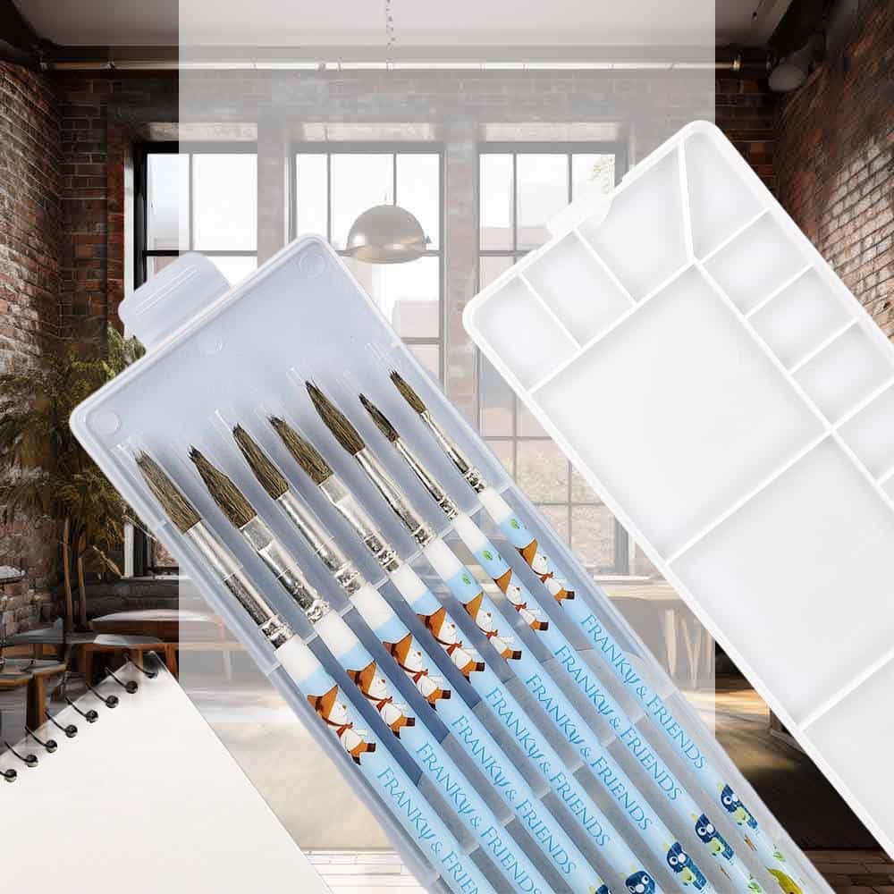 붓 팔레트세트 블루 10개1세트 그림그리기재료 미술학원준비물 미술붓 페인팅용품 붓케이스 그림붓 76,910원