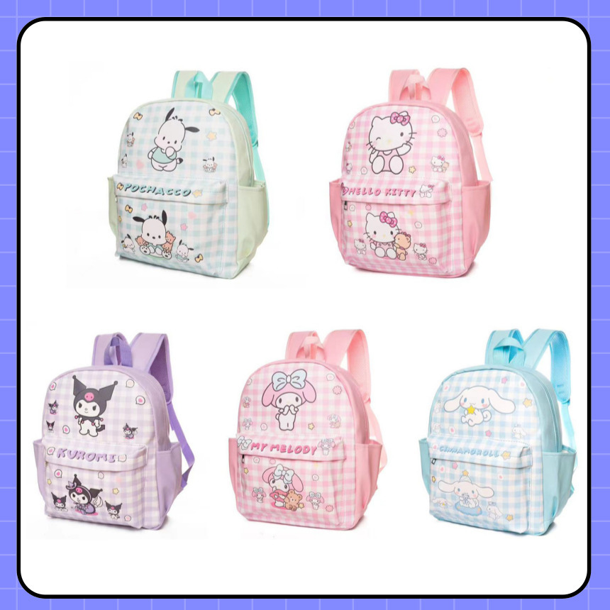 [당일출고] 산리오책가방 산리오가방 산리오백팩 산리오 가방 소풍가방 체크 17,100원