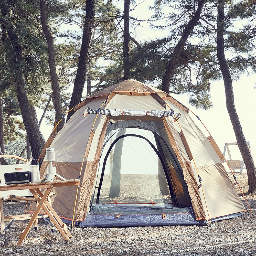 루앤 원터치 돔 텐트 타프 그늘막 비치 캠핑 나들이 육각 3-4인용 69,000원