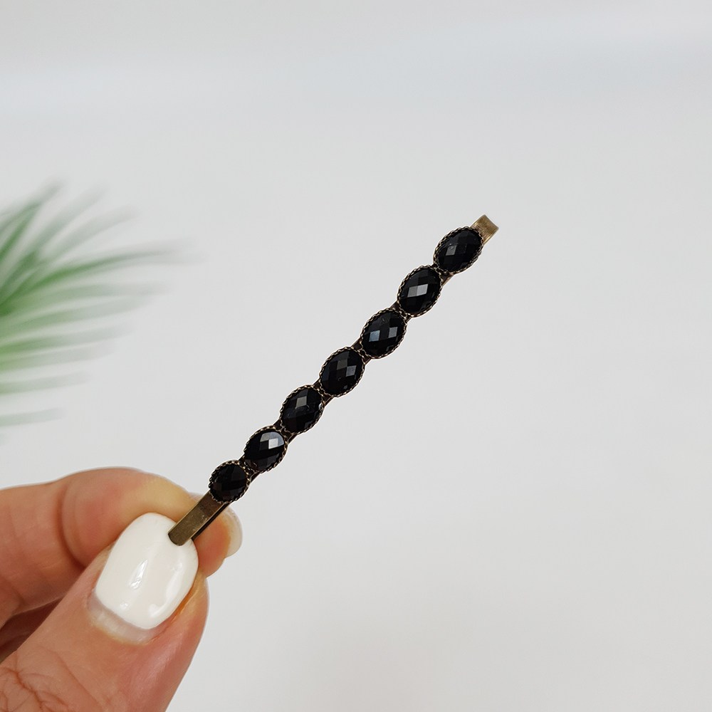 시크몽 빈티지 앤티크 호마이카 옆머리 6 cm 미니 일자 머리핀 헤어실핀 4,600원