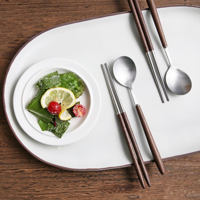 벨류세라믹 디니스 월넛 우드 (4인수저세트) 50,000원