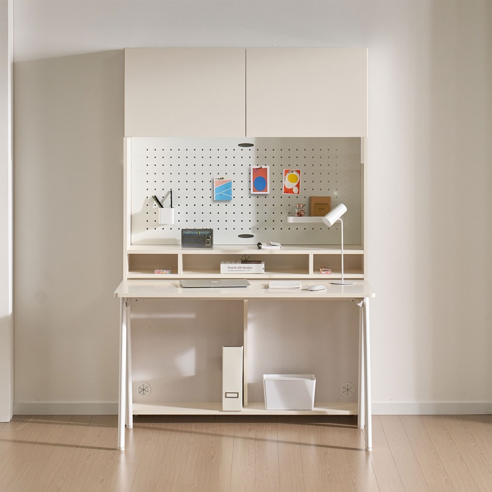 파로마 네오 로꼬 학생 서재 E0 1200 철제 책상 1200 책장 세트, 아이보리 405,900원