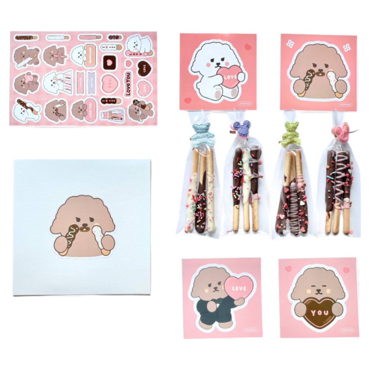 파베글라스 모카몽 막대과자 만들기 세트, 1세트, 모카몽 화이트 막대과자 만들기 세트 19,800원