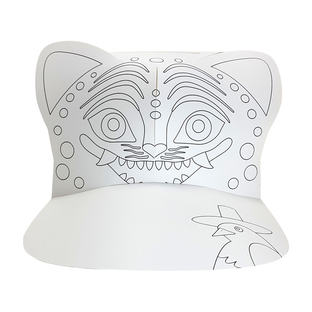 케데헌 호랑이 까치 작호도 모자만들기 10개세트 색칠도안 미술재료, 1개 8,000원