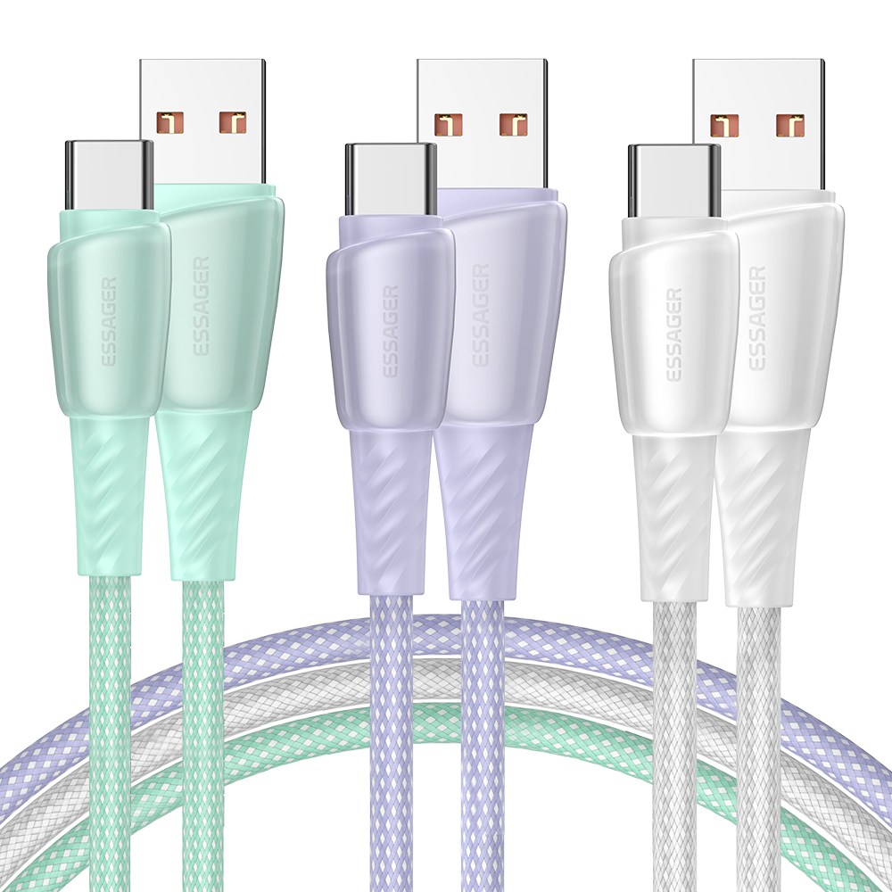 Essager 다채로운 PD100W 6A USB A타입 to C타입 고속충전 케이블 2개입 7,050원