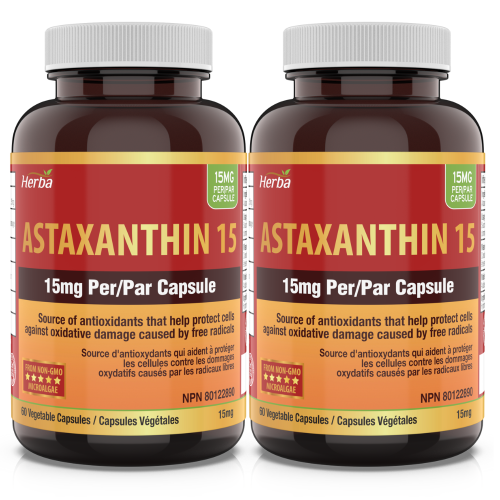 아스타잔틴 15mg 60식물성캡슐 헤마토코쿠스 허바 캐나다, 60정, 2개 82,000원