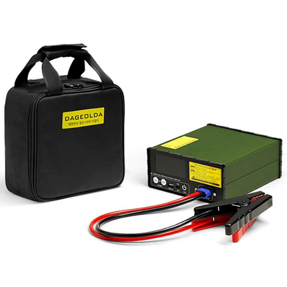 다걸다 12V,24V겸용 리튬인산철 국산 점프스타터 화물차 자동차 차량용 배터리 트럭 대용량, 40000mAh, 1개 329,000원