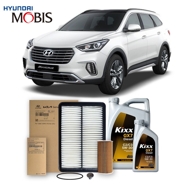 맥스크루즈 2.2 디젤 (13-15년식) 킥스합성유+순정필터세트 5W30, 1개 95,040원