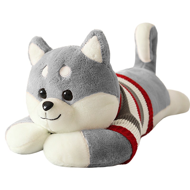 안고자는 모찌 스웨터 시바견 롱쿠션 바디필로우 쿠션 인형, 그레이 18,990원