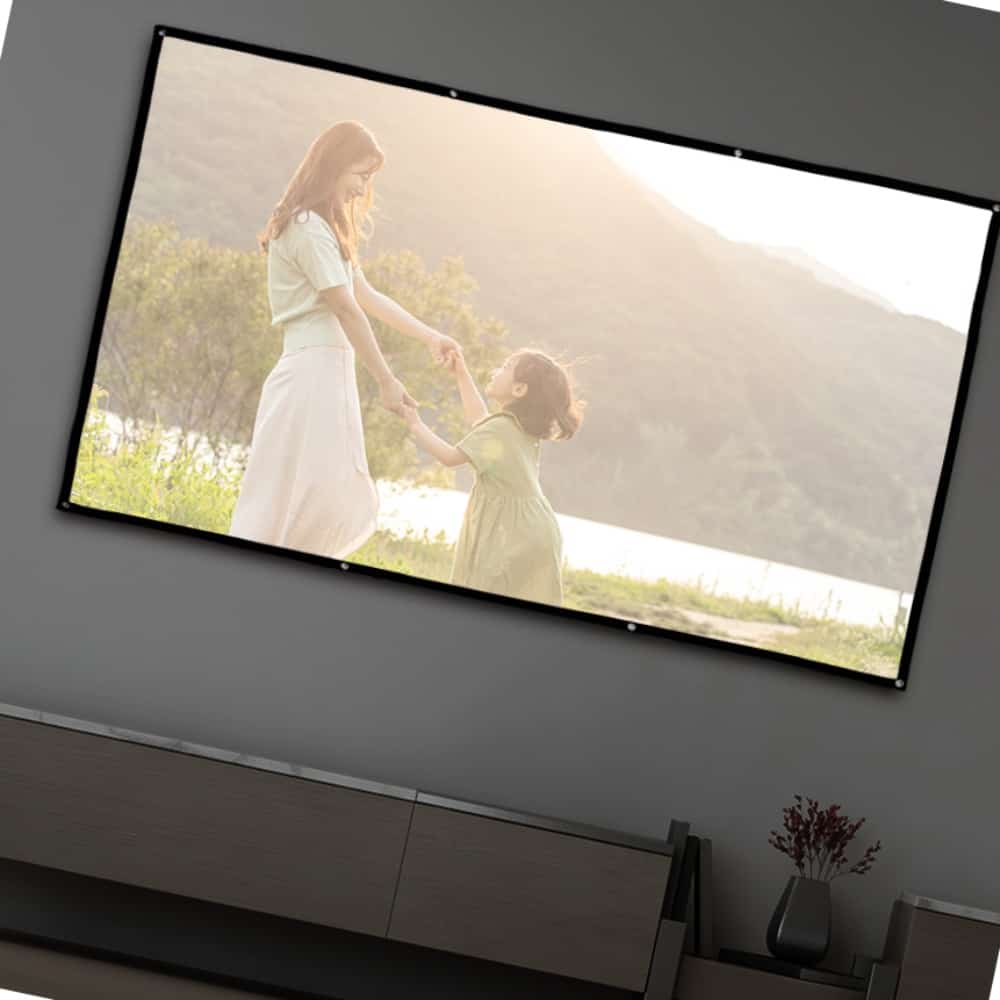 돈에이치 미니빔스크린 이동형 빔프로젝터 스크린 221x125cm 16:9비율 20,200원