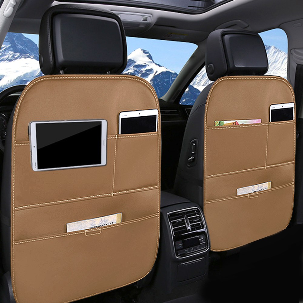 레더쉴드 차량용 가죽 킥커버 1+1 심플 무지 다용도 수납 정리 포켓 킥매트 백포켓 00404 18,900원