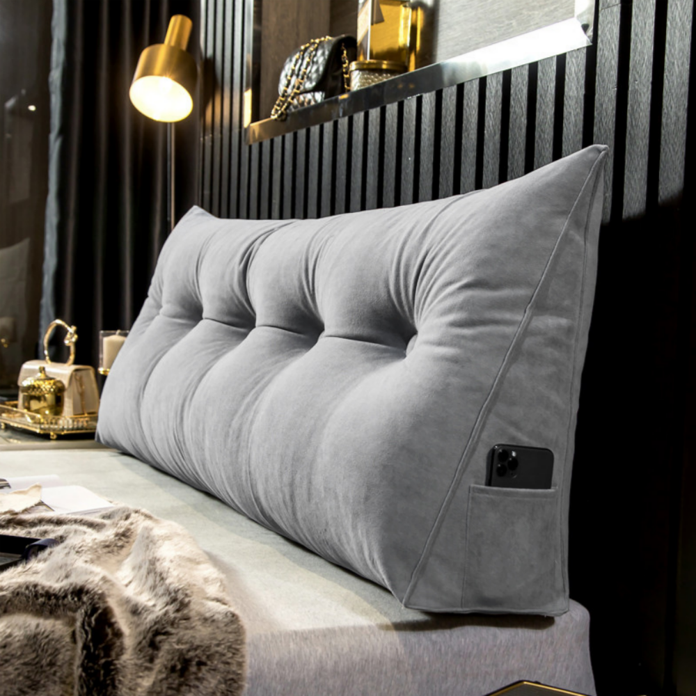 솜빵빵 삼각 등받이 쿠션 등쿠션 소파 침대 틈새쿠션 헤드쿠션 북유럽쿠션 허리쿠션 대형쿠션 긴쿠션, 그레이 36,900원