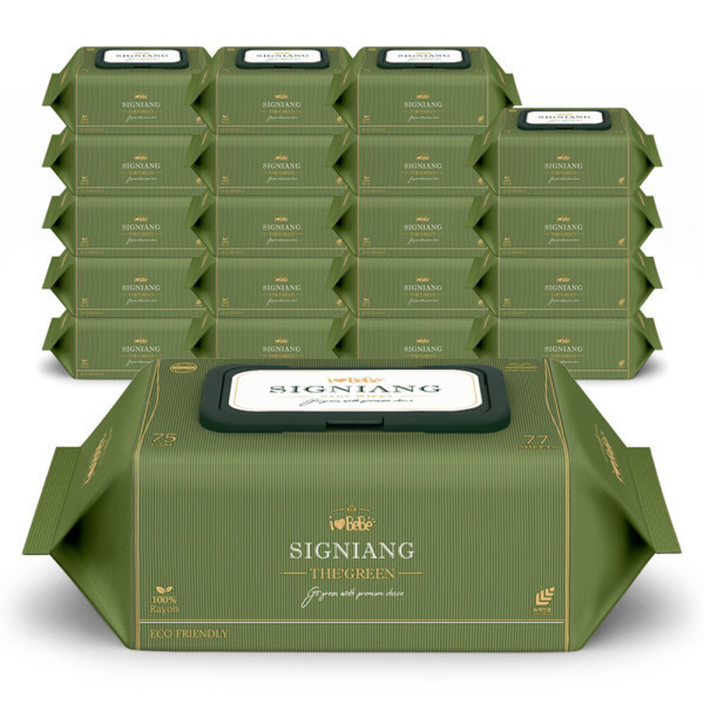 아이러브베베 시그니앙 더그린 75g 77매 20팩 캡형 아기물티슈 52,800원