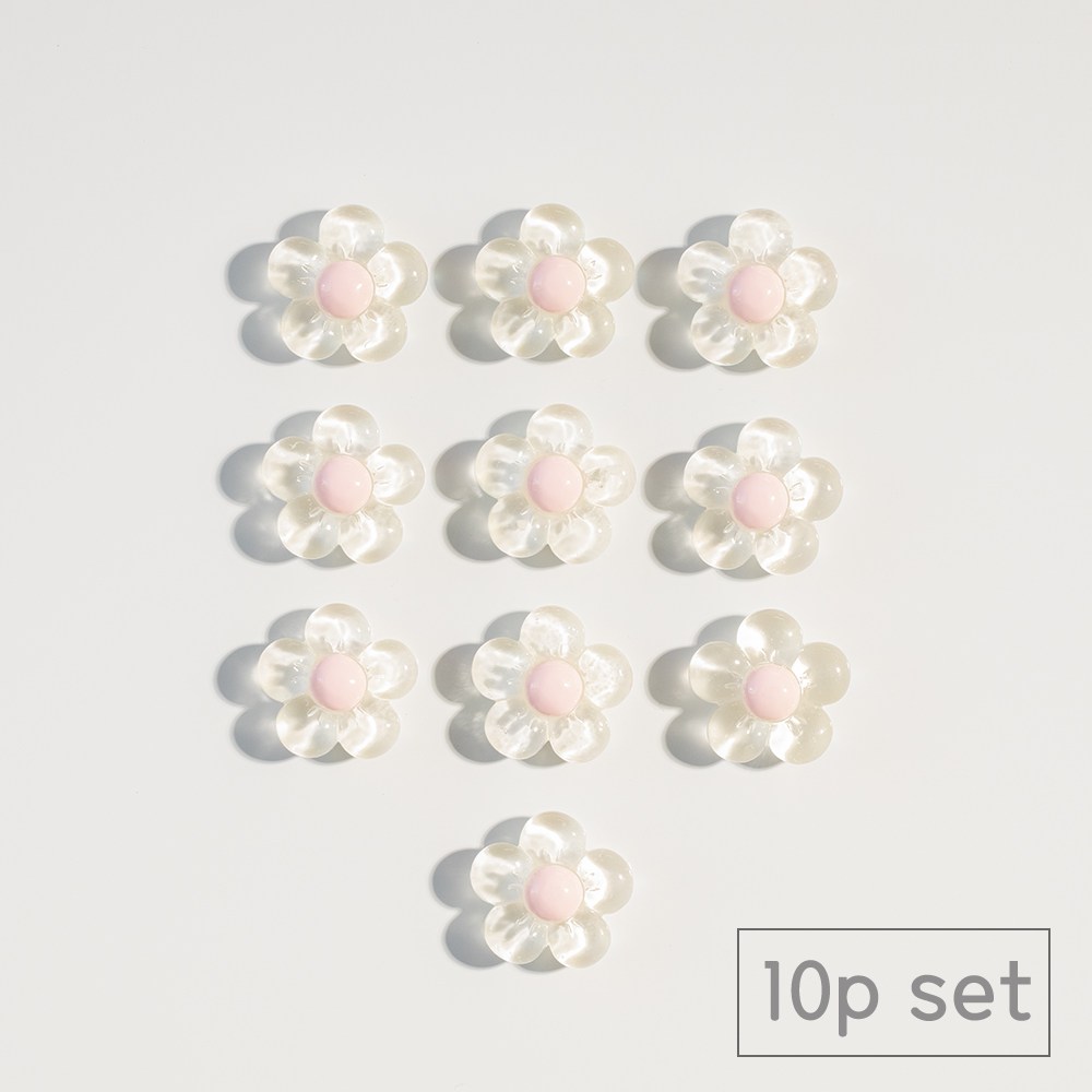 84x84 인테리어 냉장고 현관문 자석, 투명화이트플라워10p 7,900원