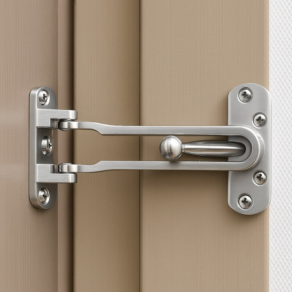 미로나 보안강화 간편개폐 현관 잠금장치, 실버, 1개 11,000원