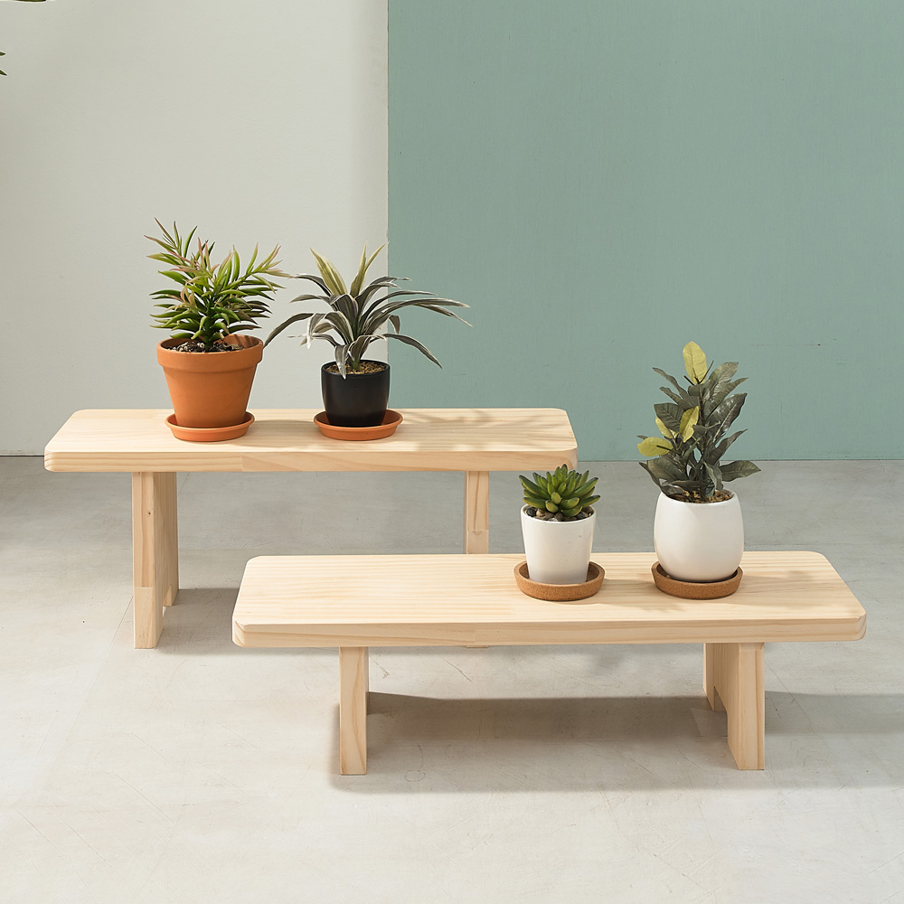 숲애 원목 화분대 다육이인테리어 선반 진열대 화분받침대 600 중형 24,900원