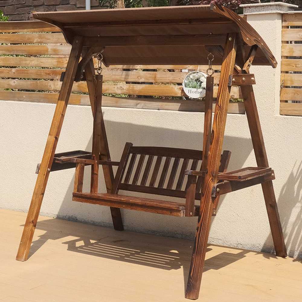 나무 그네의자 카페 원목 벤치 펜션 정원 마당 행잉체어 217,550원