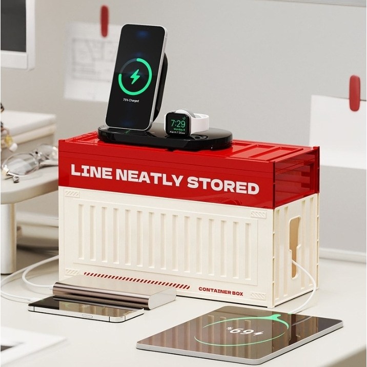 지구별놀이터 멀티탭 정리함 데스크 케이블 보관함 17,000원