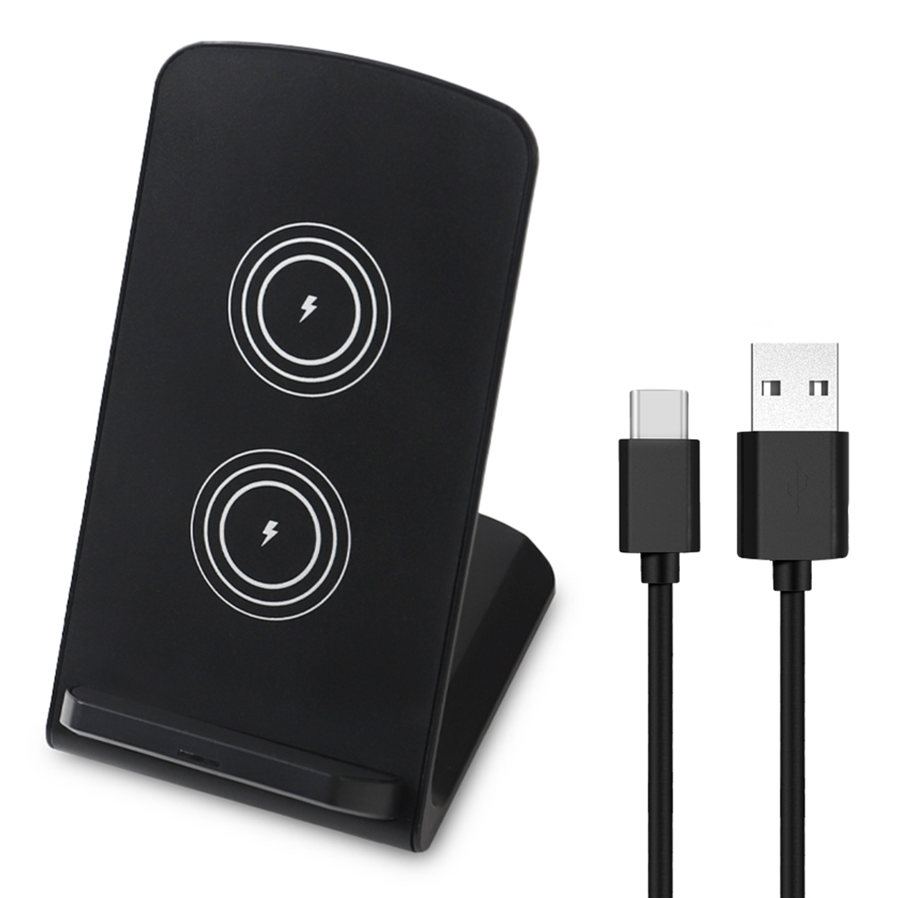 홈플래닛 광폭 듀얼코일 PD15W 무선고속충전 탁상용 거치대 + C타입 케이블, 현재가 7,990원