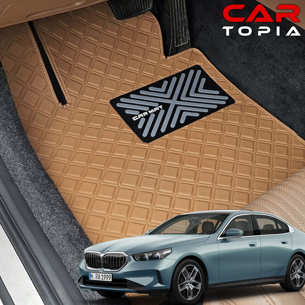 BMW 5시리즈 8세대 G60 스퀘어 가죽 바닥매트 카매트 520 523 530 용품 49,800원