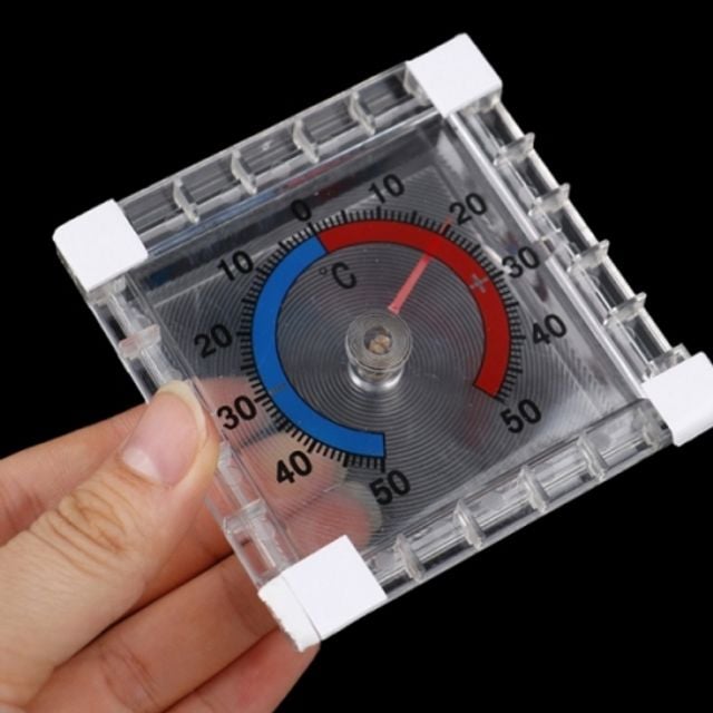 소형 사각 온도계 - 실내외 실외설치용 - 투명 플라스 1(개) 단일상품 8,650원