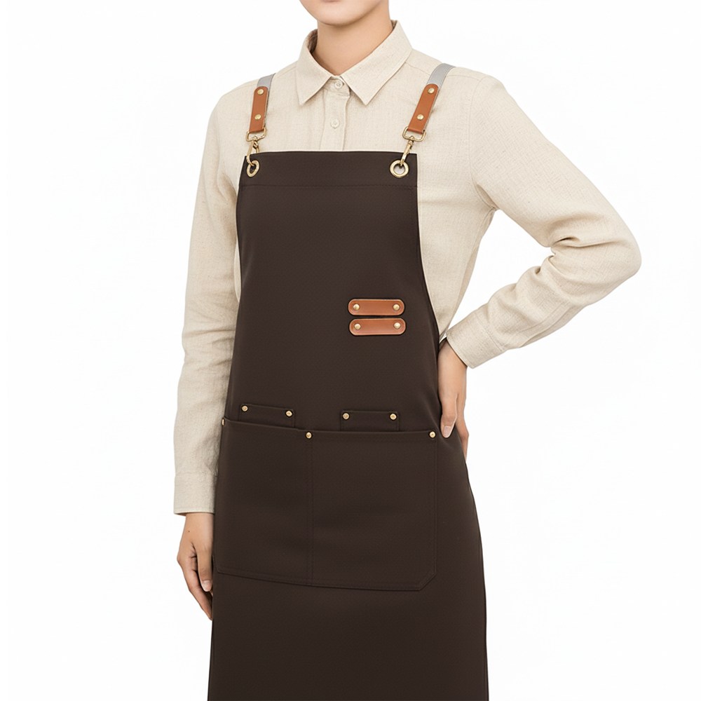 블랑닷 초경량 생활방수 공방 미용 바리스타 카페 앞치마, 1개, 다크 브라운 9,900원