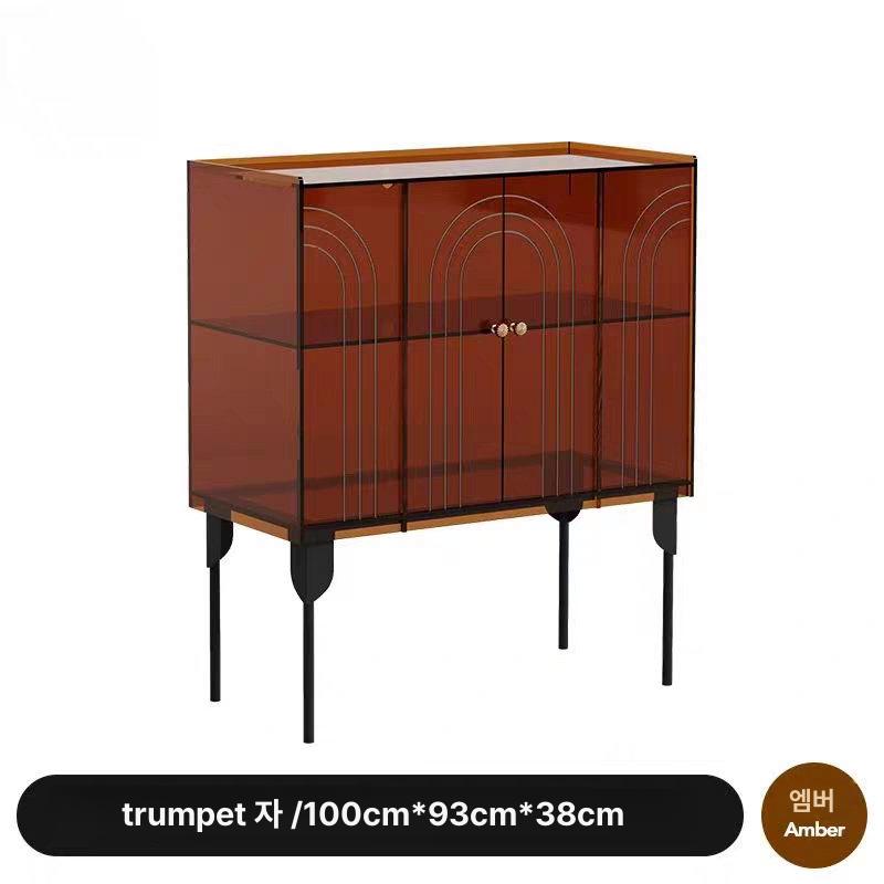 북유럽 위스키장 아크릴 술장식장 양주 와인진열장 선반 사이드장 거실장, 엠버 100cm 더블도어 660,500원